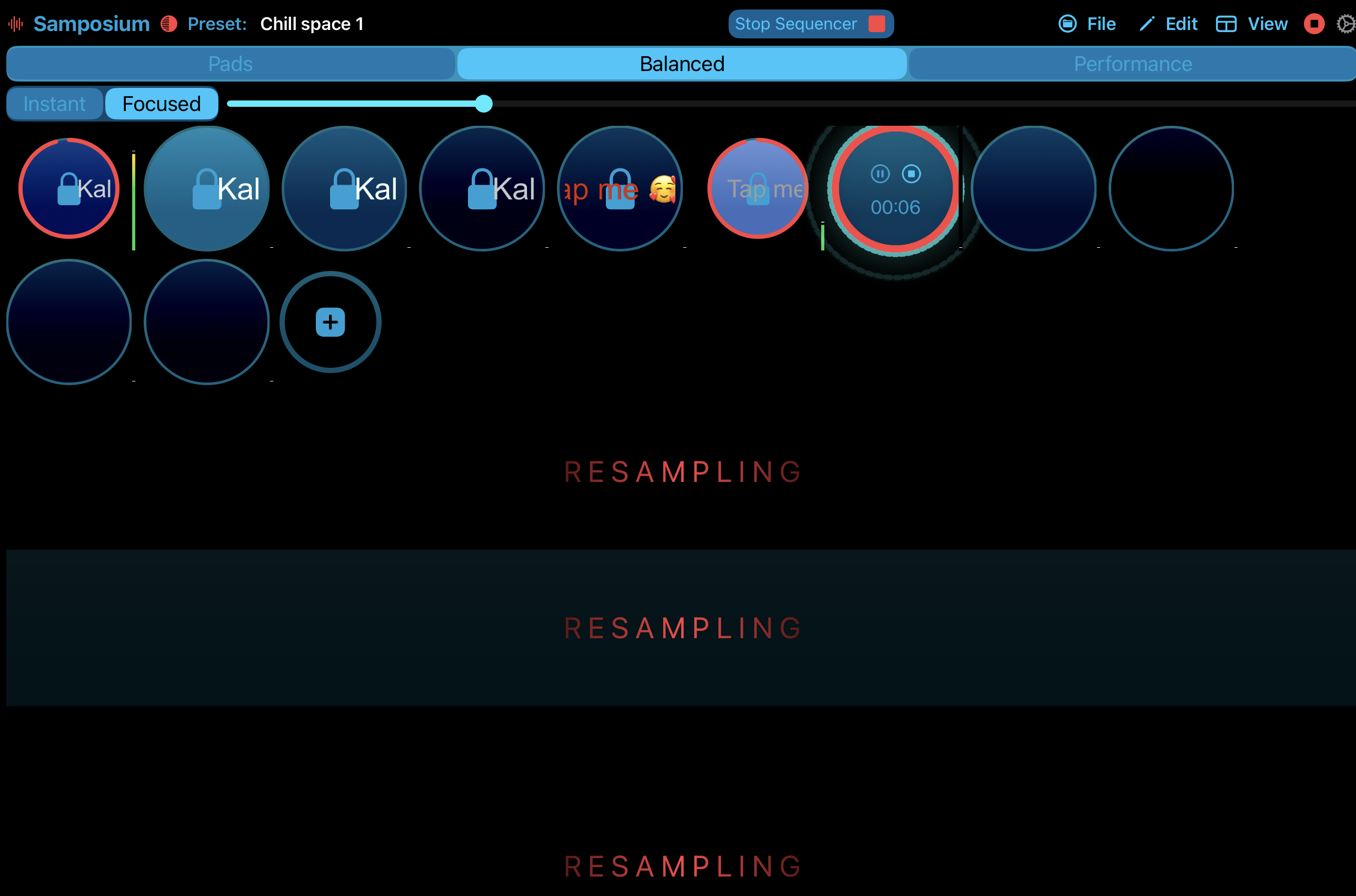 Samposium Recording Interface